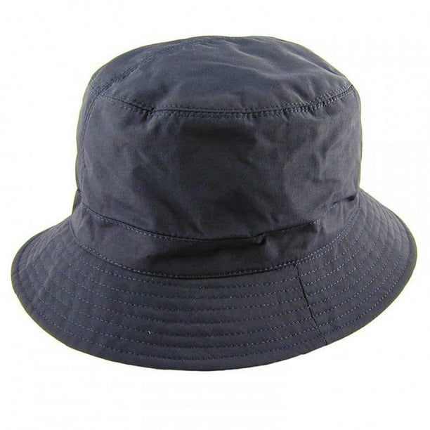 Cotton Bucket Hat Fisherman's Reversible Blue/ Black Shawer Proof Hat  In UK